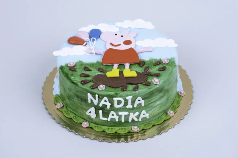 Tort dla dziecka świnka Peppa w kałuży